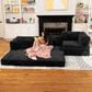 Jaxx Unsofa Stationary Sofa in Black, , large