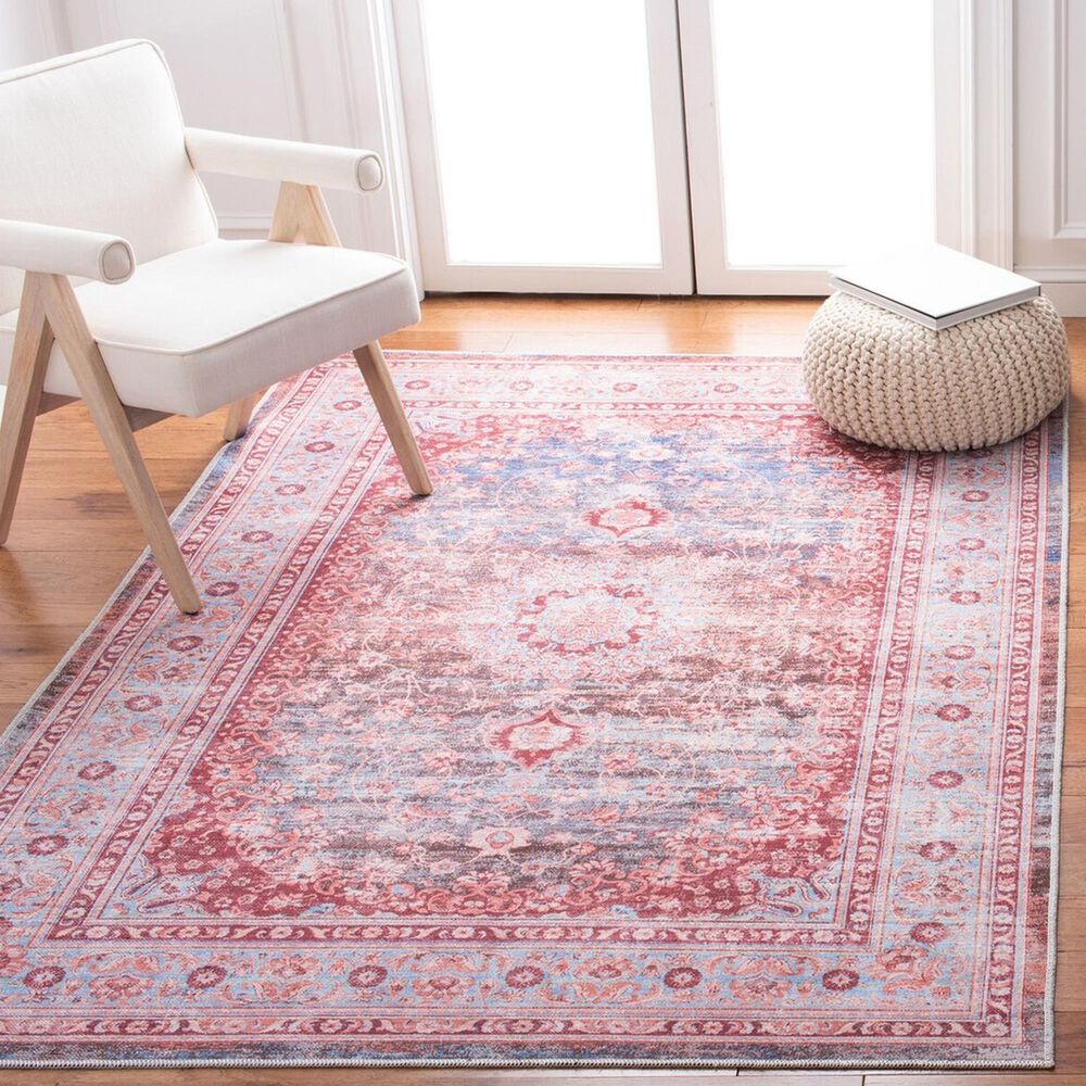 Safavieh Serapi SEP550 9&#39; x 12&#39; Light Blue and Red Area Rug, , large