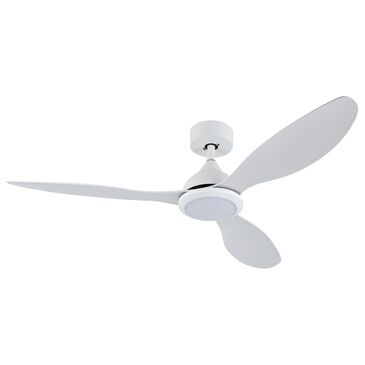 HOMLUX 52" Indoor Ceiling Fan with LED Light in White, , large