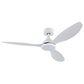 HOMLUX 52" Indoor Ceiling Fan with LED Light in White, , large