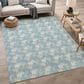 Dalyn Rug Company Soft Essentials Chevron Teal 8" x 10" Area Rug, , large