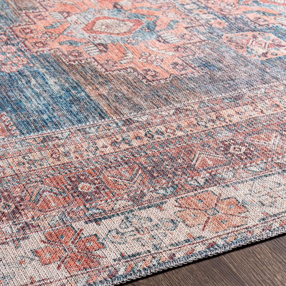 Surya Colin 7&#39;10&quot; x 10&#39;2&quot; Blue, Dusty Coral, Brick Red, Dark Brown and Cream Area Rug, , large