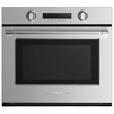Fisher and Paykel 30" Electric Single Wall Oven in Stainless Steel, , large