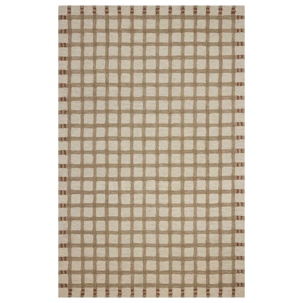 Magnolia Home Waylon Natural and Rust 7"9" x 9"9" Area Rug, , large