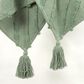 Rizzy Home 50" x 60" Geometric Throw in Green, , large