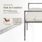 Furniture of America Lalia Metal Padded Upholstered Bench in Gun Metal, , large