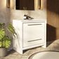 Lexora Home Lafarre 36" Single Bathroom Vanity in White with 2 cm White Quartz Top and Rectangular Sink, , large