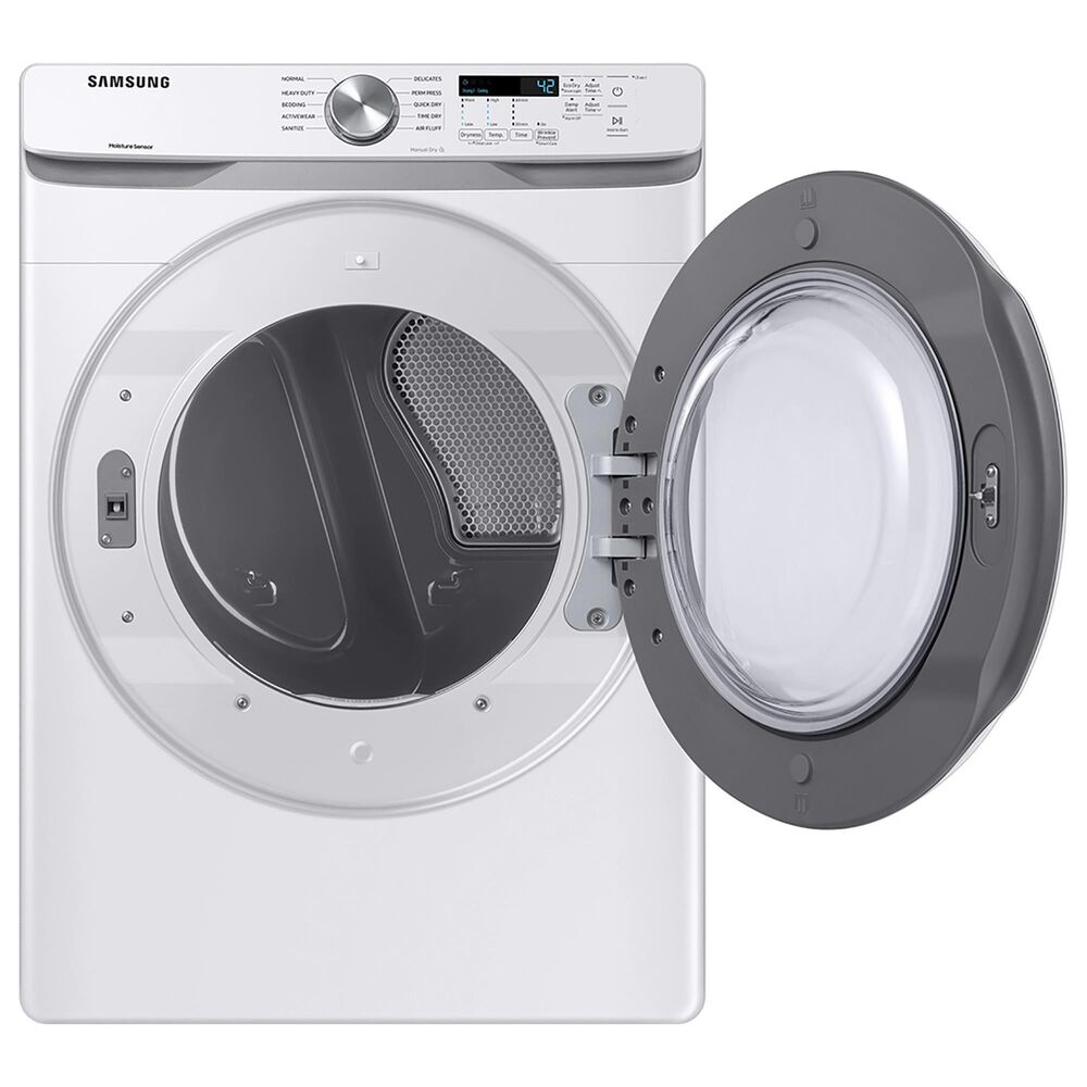Samsung 7.5 Cu. Ft. Electric Dryer with Sensor Dry and Smart Care in White, , large