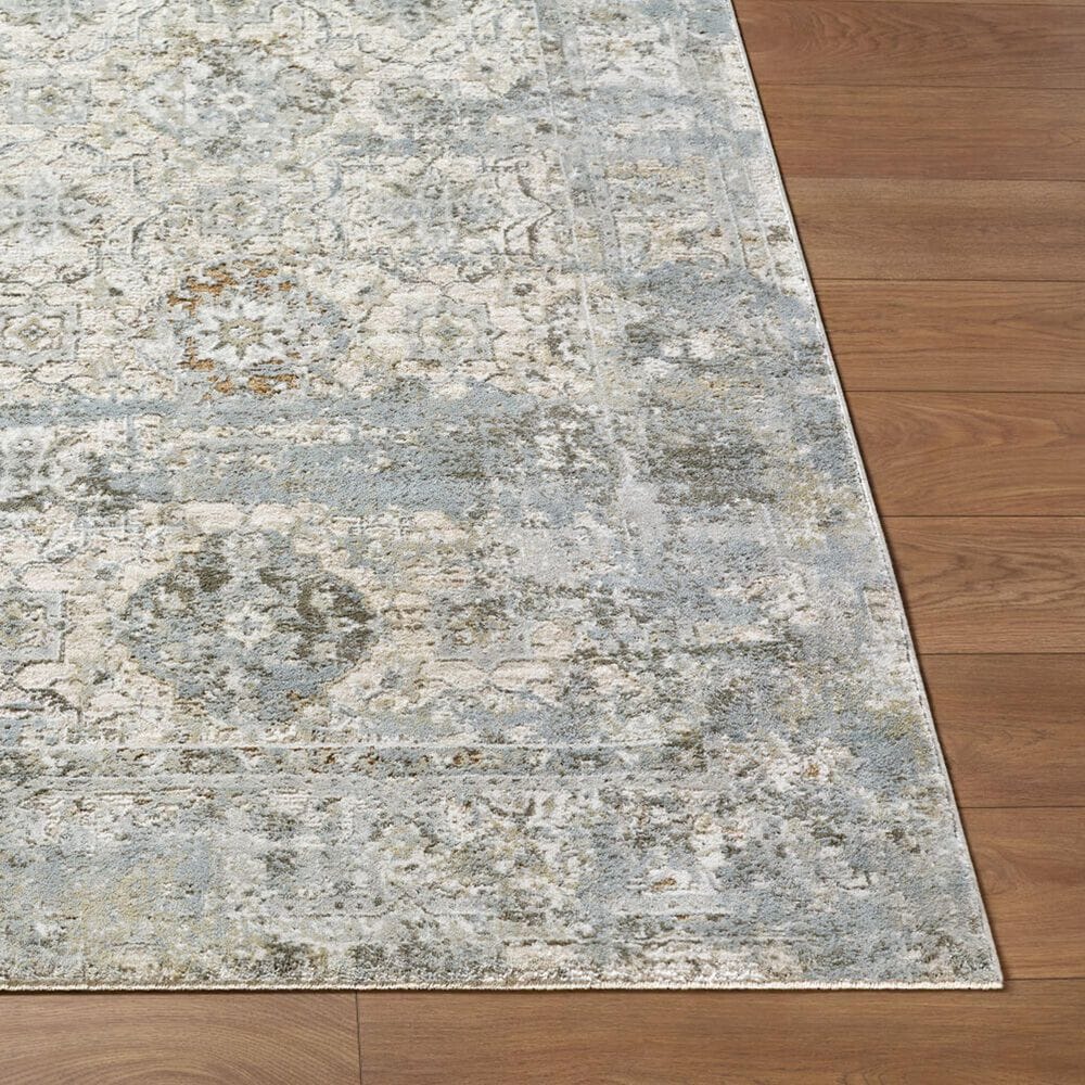 Surya Brunswick Light Gray, Charcoal, Cream, Light Brown, Mustard and Medium Brown 2&#39;7&quot; x 7&#39;3&quot; Runner, , large