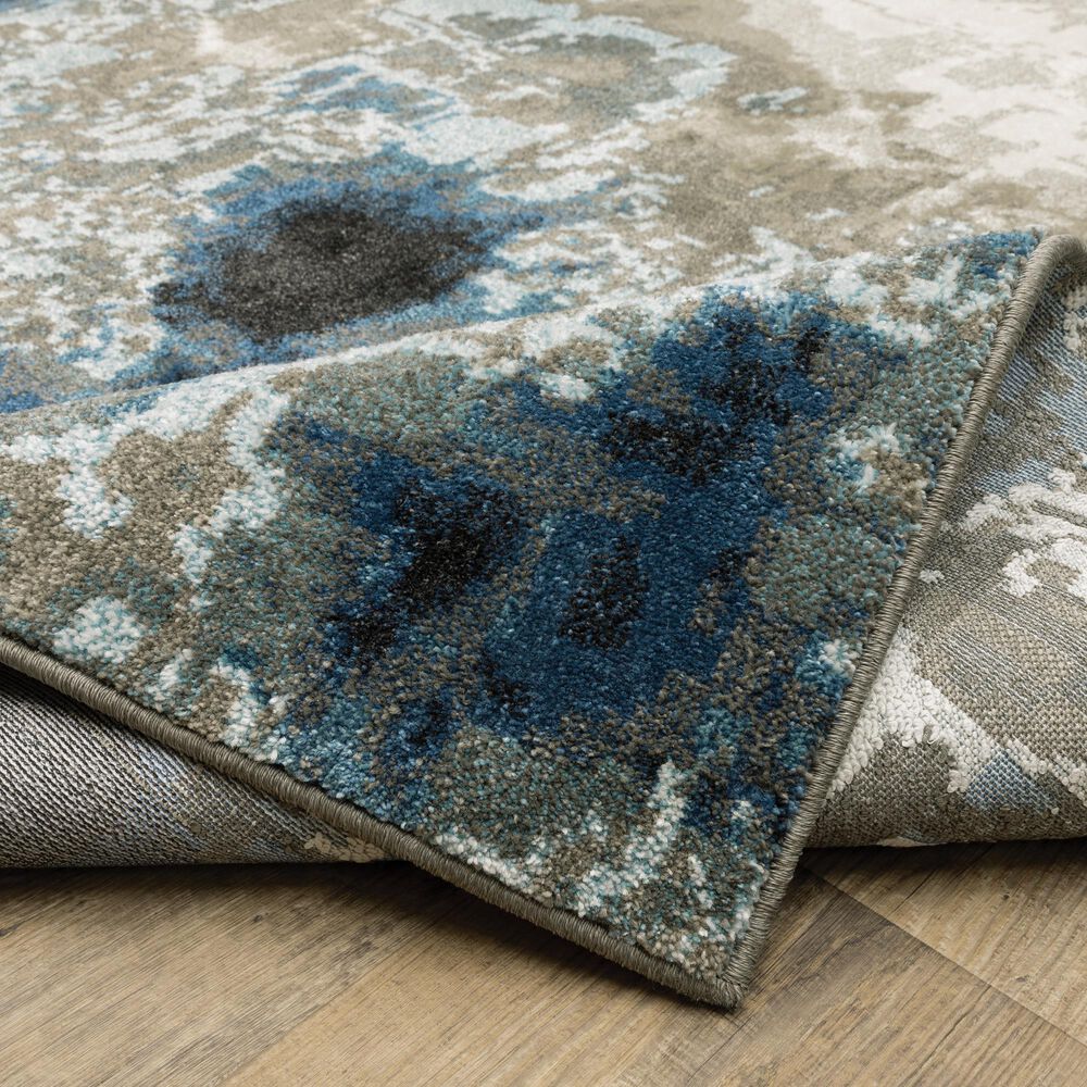 Oriental Weavers Venice Modena 6&#39;7&quot; x 9&#39;2&quot; Blue and Beige Area Rug, , large