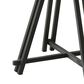 HOMLUX 47"W Round Oak Finish Dining Table with Metal Cross Base in Oak, , large