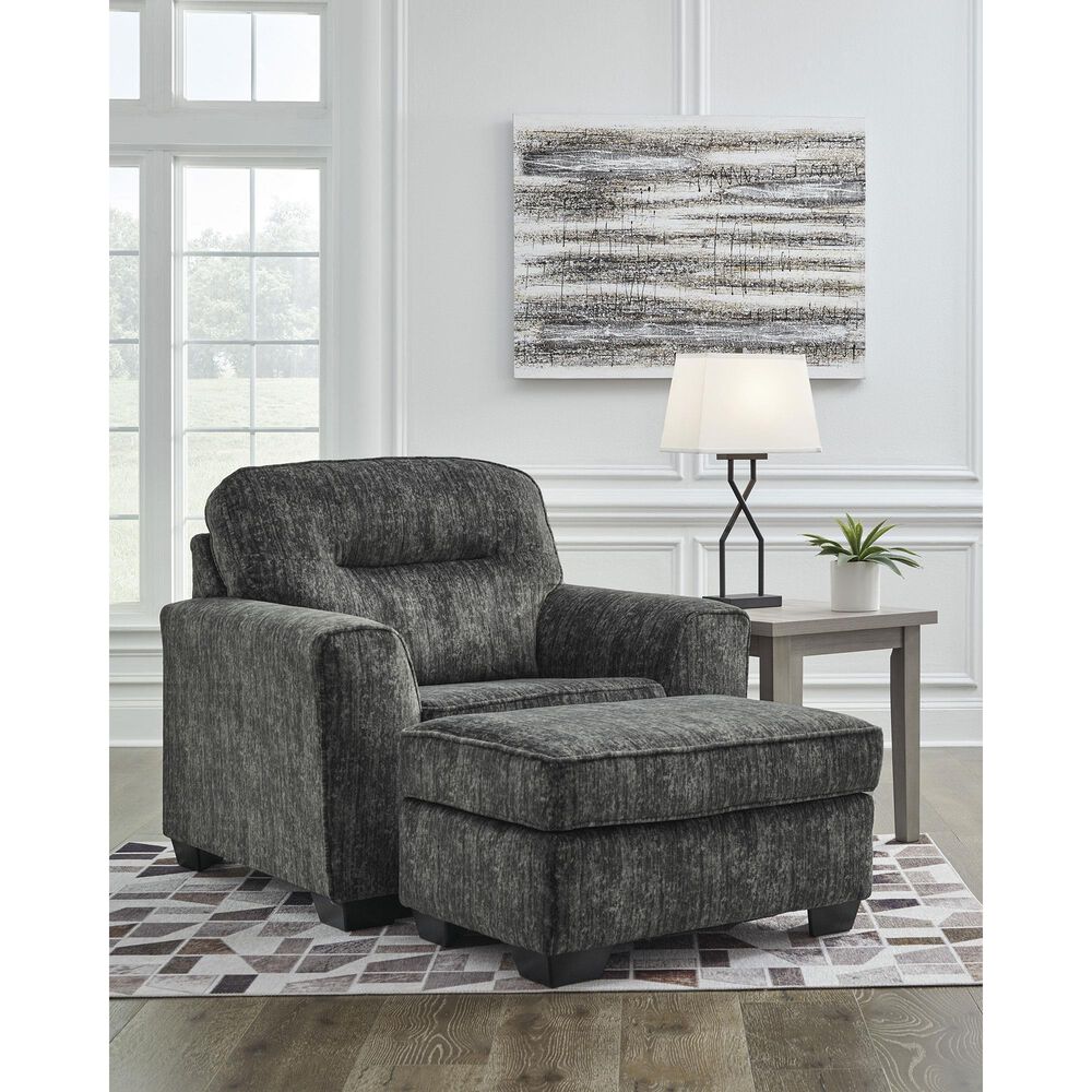 Ashley Lonoke Ottoman in Gunmetal, , large