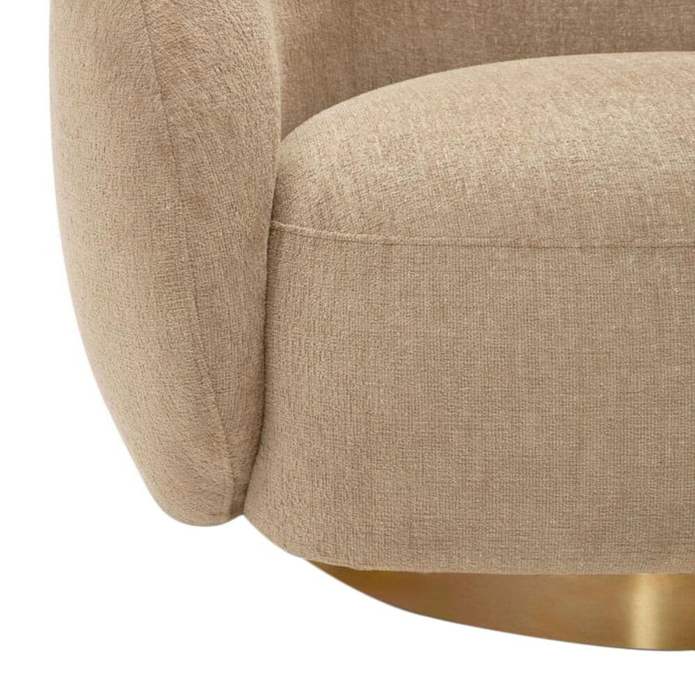 Eichholtz Brice Swivel Chair in Stratfort Sand, , large