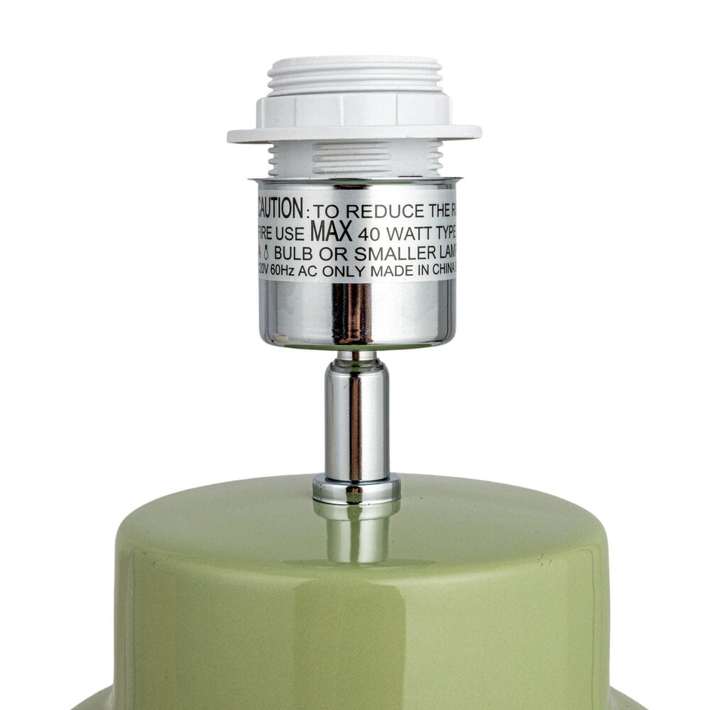 Creative Coop Leo Table Lamp in Green, , large