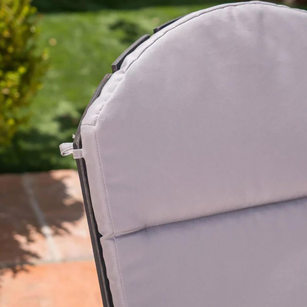 Noble House Malibu Patio Adirondack Chair Cushions in Gray NFM
