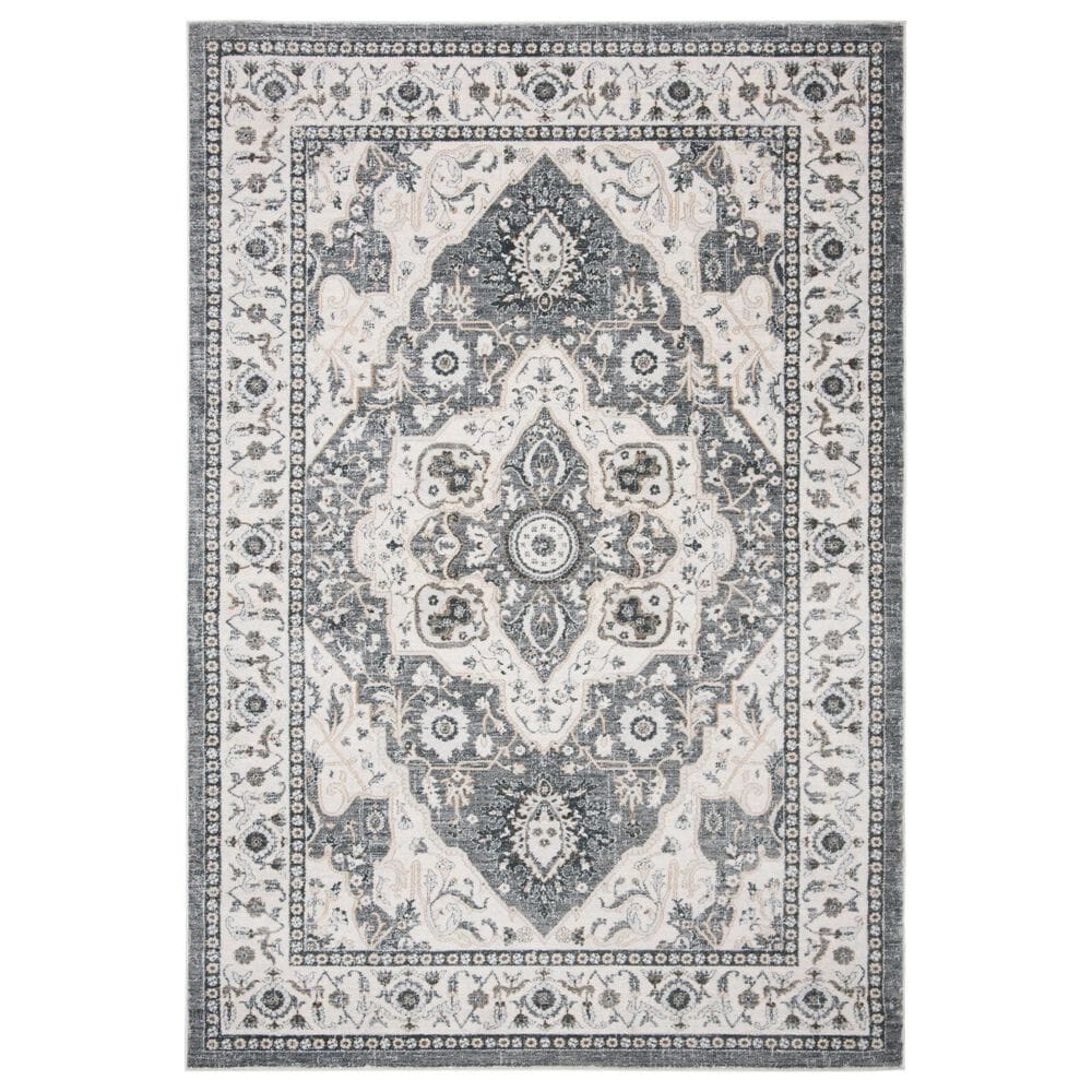 Safavieh Isabella ISA936F 9" x 12" Gray and Cream Area Rug, , large