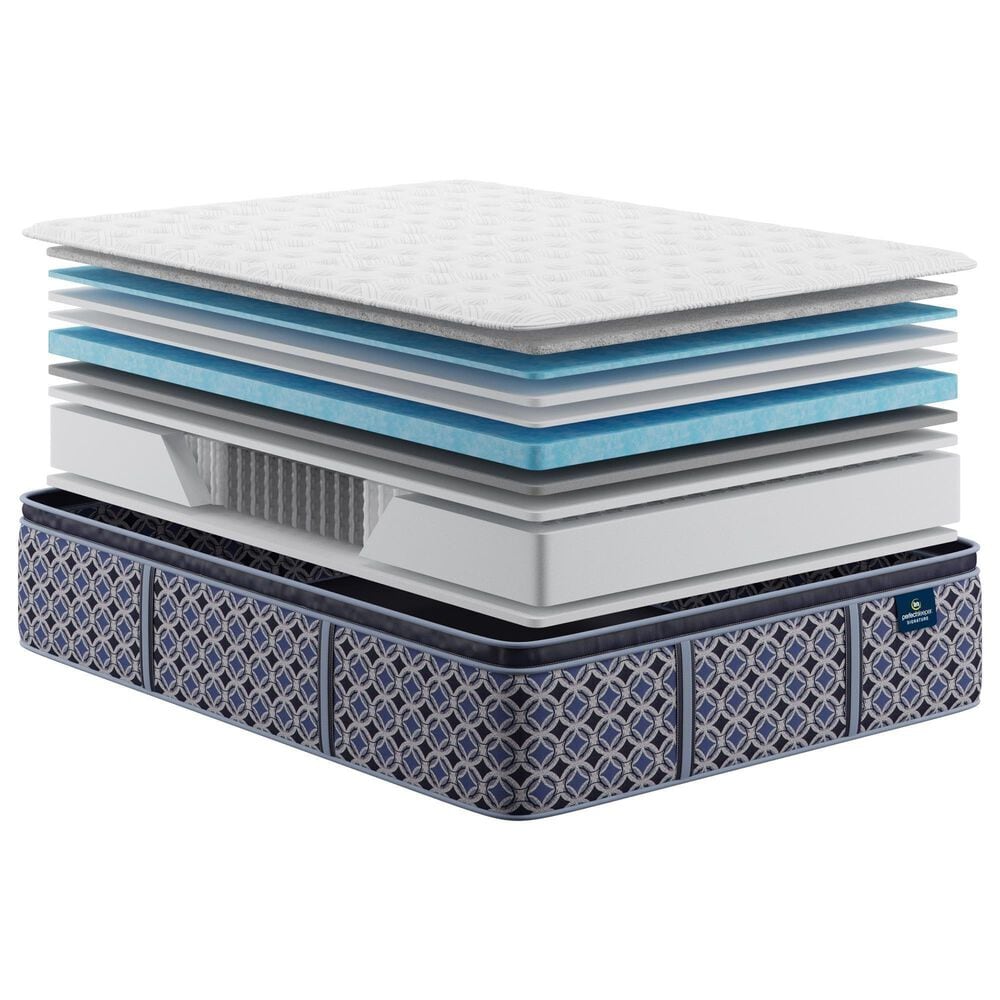 Serta Perfect Sleeper Signature Cottonwood Valley Medium Pillow Top Queen Mattress with Serta Gold Baselogic Adjustable Base, , large