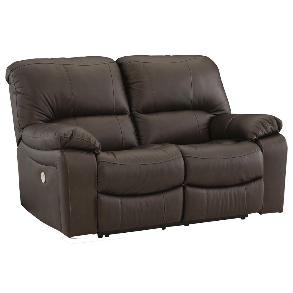 Ashley Leesworth 3-Piece Power Reclining Living Room Set in Dark Brown, , large