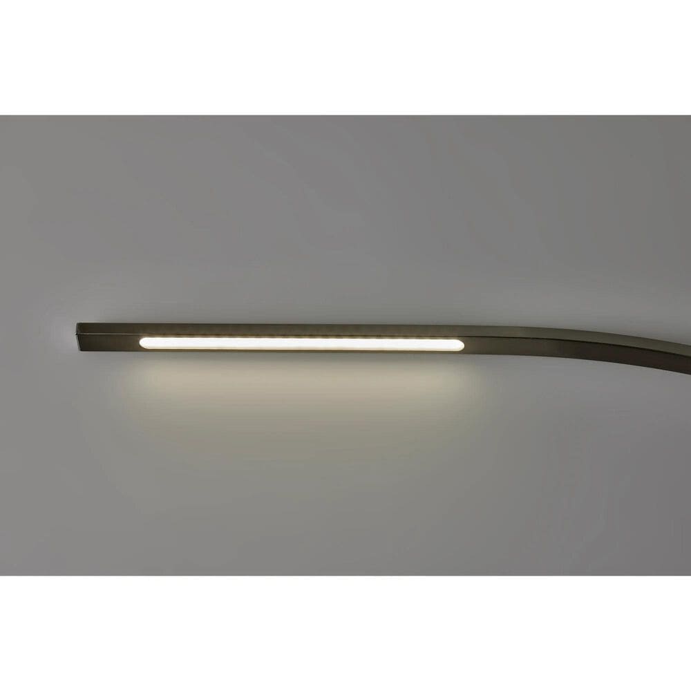 Adesso Sonic LED Arc Floor Lamp in Brushed Steel, , large