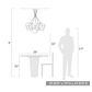 Golden Lighting Cassio 5-Light Pendant in Matte Black, , large