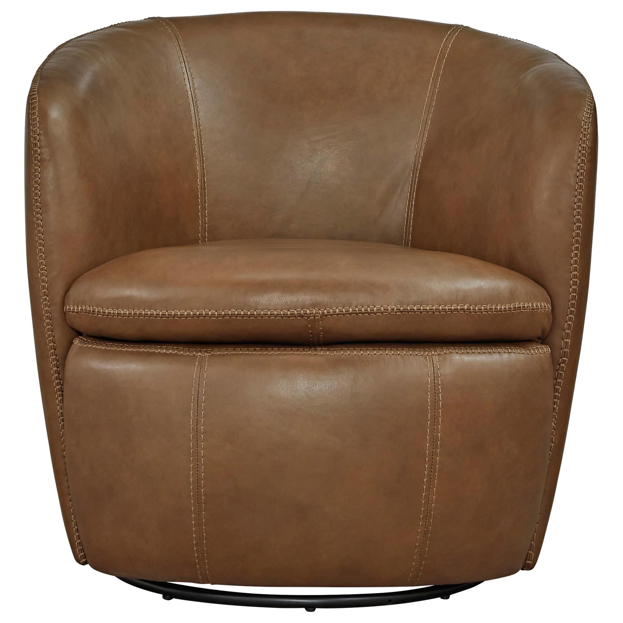 Ashley Kierreys Swivel Chair in Caramel