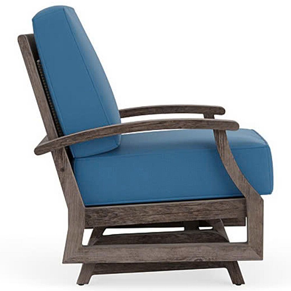 Lloyd Flanders Frontier Outdoor Spring Rocker Lounge Chair in Bamboo Bay Sky, , large