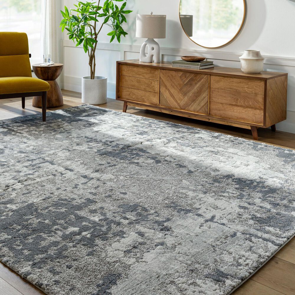 Surya Venice 8&#39;10&quot; x 12&#39;4&quot; Pale Blue, Denim, Light Gray and Ivory Area Rug, , large