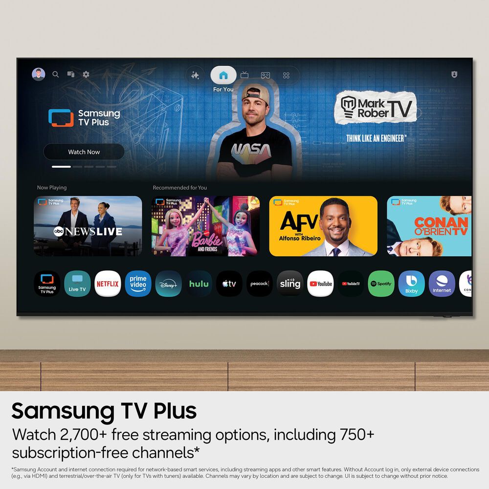 Samsung 75" Class The Frame QLED 4K Vision AI in Black - Smart TV (2026), , large