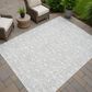 Dalyn Rug Company Soft Essentials Floral Silver 8" x 10" Indoor/Outdoor Area Rug, , large