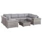 Hearth and Haven 7-Piece Outdoor Sectional Set in Gray, , large