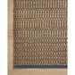Angela Rose Colton 5" x 7" Natural and Navy Area Rug, , large