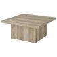 Pacific Landing Devar Square Coffee Table in Distressed Pine, , large