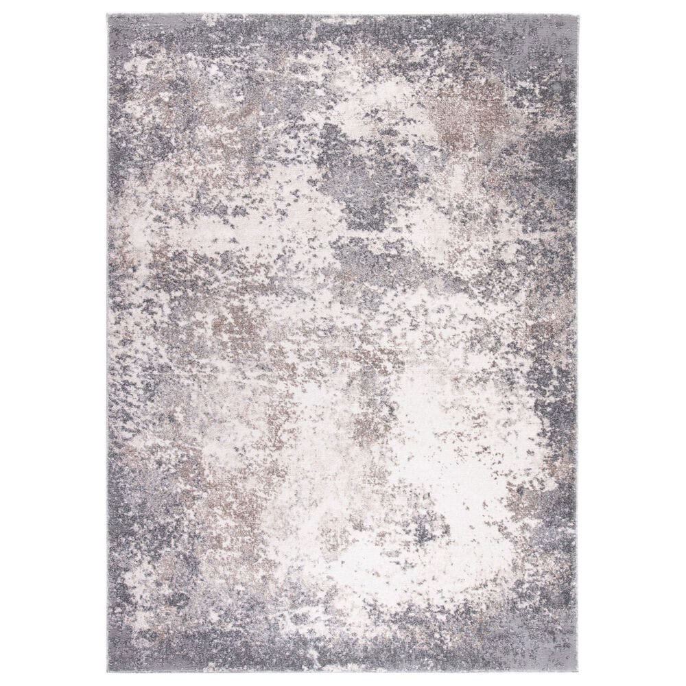 Safavieh Aston ASN707 3" x 5" Grey and Ivory Area Rug, , large