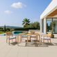 Zuo Modern Riviera Extendable Dining Table in Natural - Table Only, , large