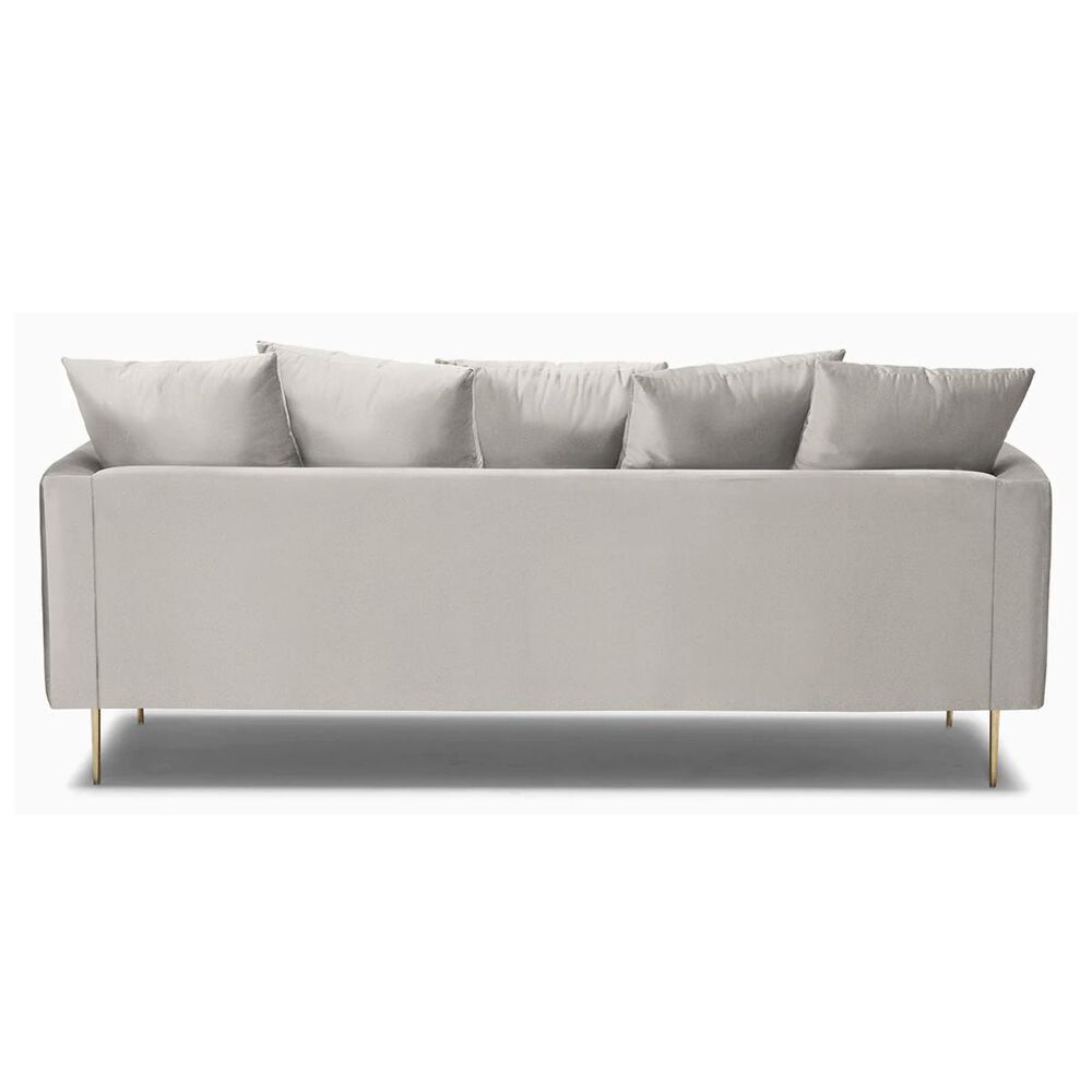 Joybird Aime Sofa in Tussah Snow Velvet and Gold, , large