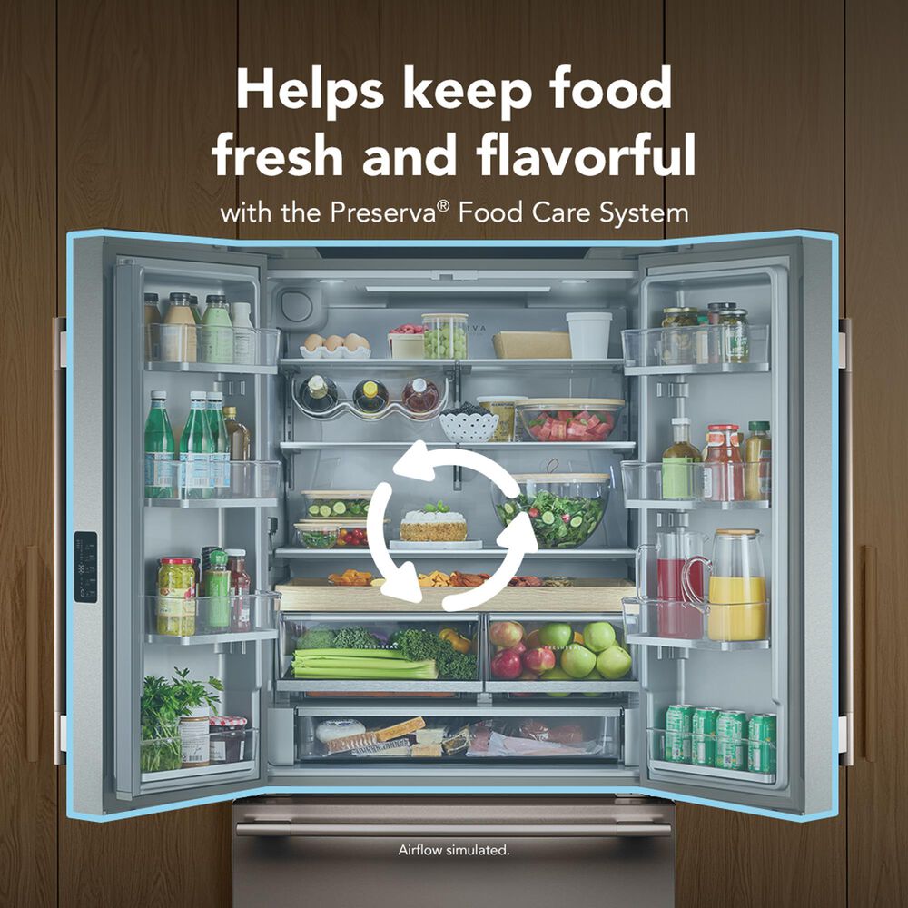 KitchenAid 25 Cu. Ft. Counter-Depth French Door Refrigerator in PrintShield Stainless, , large