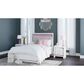 Ashley Altyra Full Panel Bed in White with LED Headboard, , large