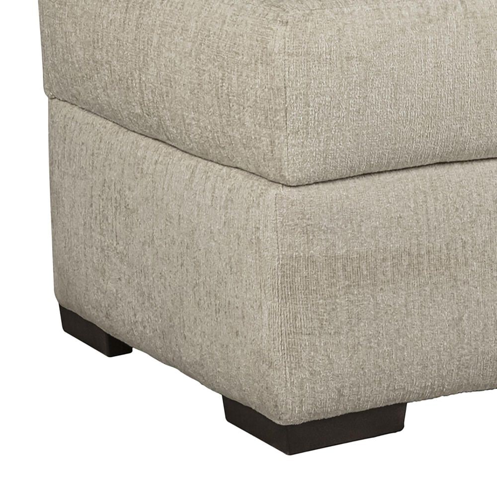 Northwestern Willet Storage Ottoman in Stone, , large