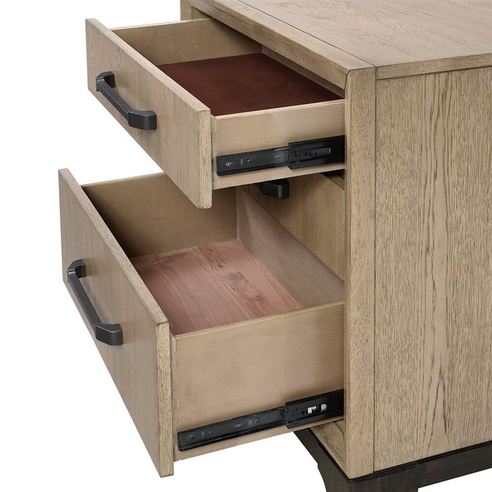 Emerald Home Furnishings Sutton Place 3-Drawer Nightstand in Caramel and Cocoa, , large