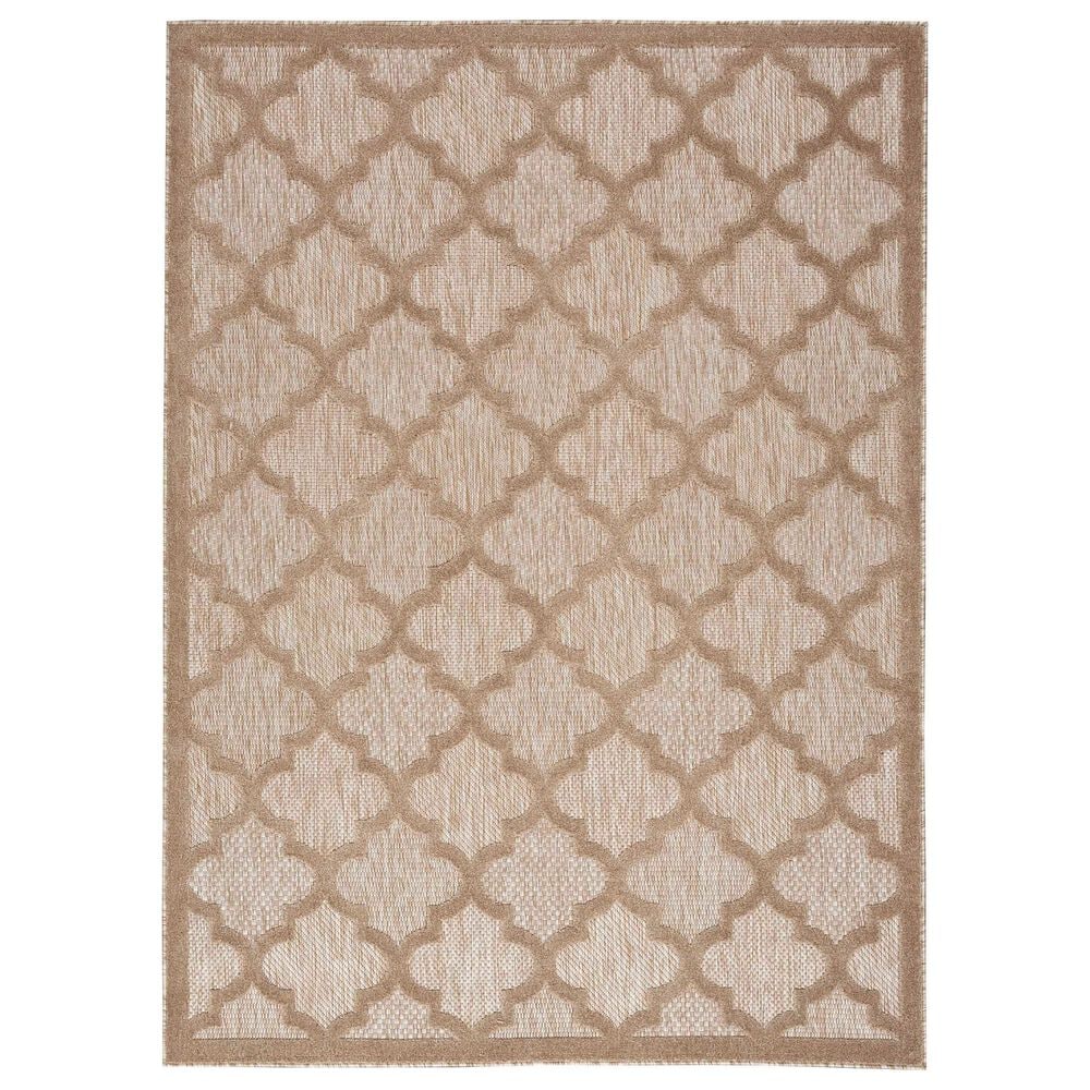 Nourison Easy Care 2" x 4" Natural Beige Indoor/Outdoor Area Rug, , large