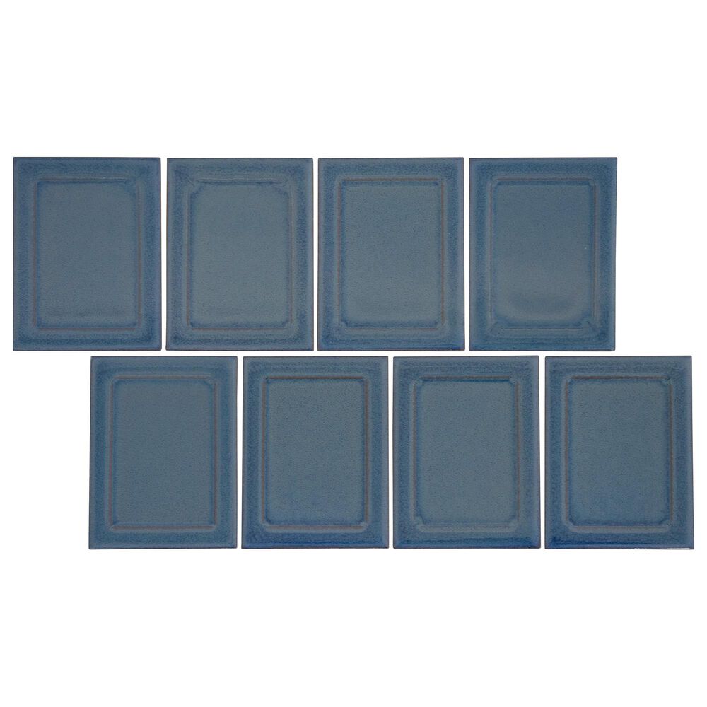 Emser Cuadro Royal 4" x 5" on 9" x 14" Frame Porcelain Mosaic Sheet, , large