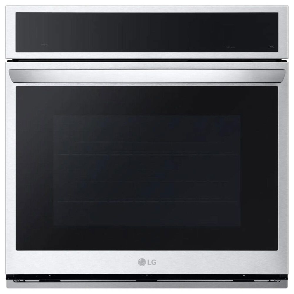 LG 2-Piece Kitchen Package with Print Proof Stainless Steel 4.7 Cu. Ft. Smart Single Wall Oven and Black 36" Electric Cooktop, , large