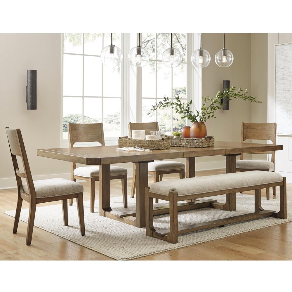 Millenium Cabalynn 6-Piece Rectangular Dining Set in Light Brown, , large
