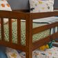 Linon Home Decor Perryton Twin Over Twin Bunk Bed in Warm Oak, , large