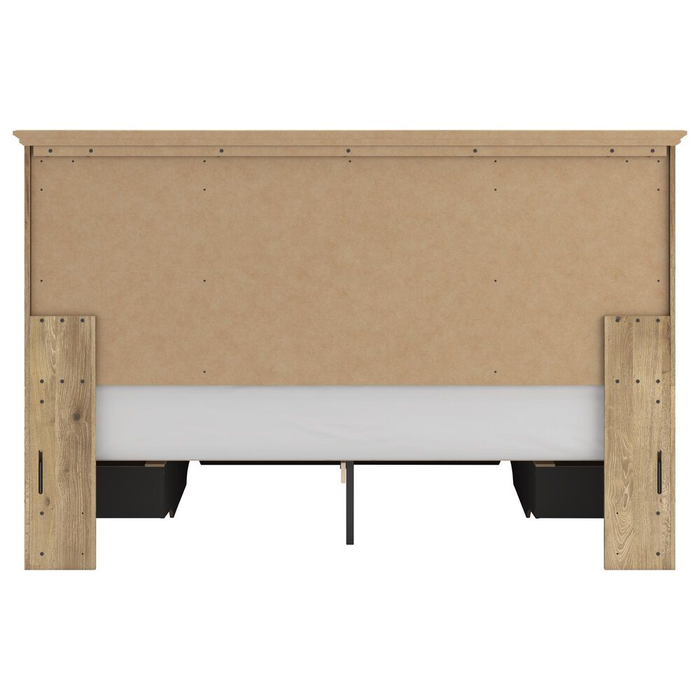 Ashley Makidern King Storage Bed with Six Drawers in Tan, , large
