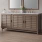 James Martin Vanities Portland 72" Double Bathroom Vanity in Whitewashed Walnut with 3 cm Eternal Jasmine Pearl Silestone Top, Rectangular Sinks and FreePower Wireless Charger, , large