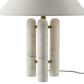 Four Hands Medici Table Lamp in Charcoal, White and Antique Brass, , large