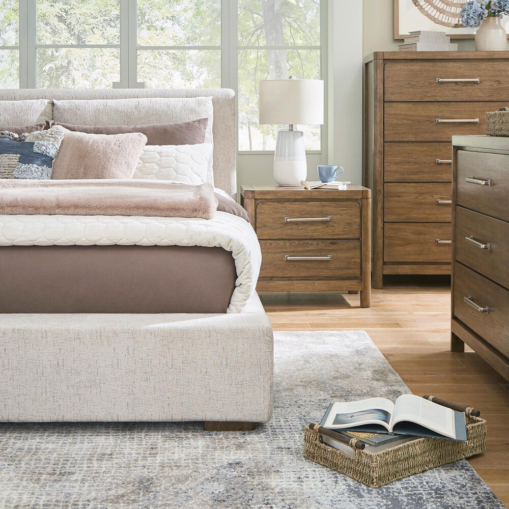 Ashley Cabalynn King Upholstered Bed in Light Brown, , large