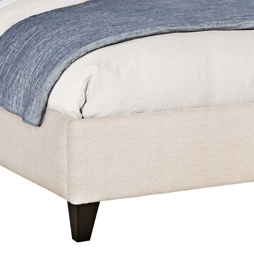 CENTURY Details Case King Upholstered Wingback Bed in Charbrown, , large