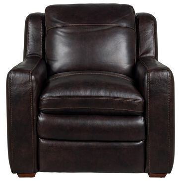 Bordeaux & Co Leather Accent Chair in Berlin Dark Brown, , large